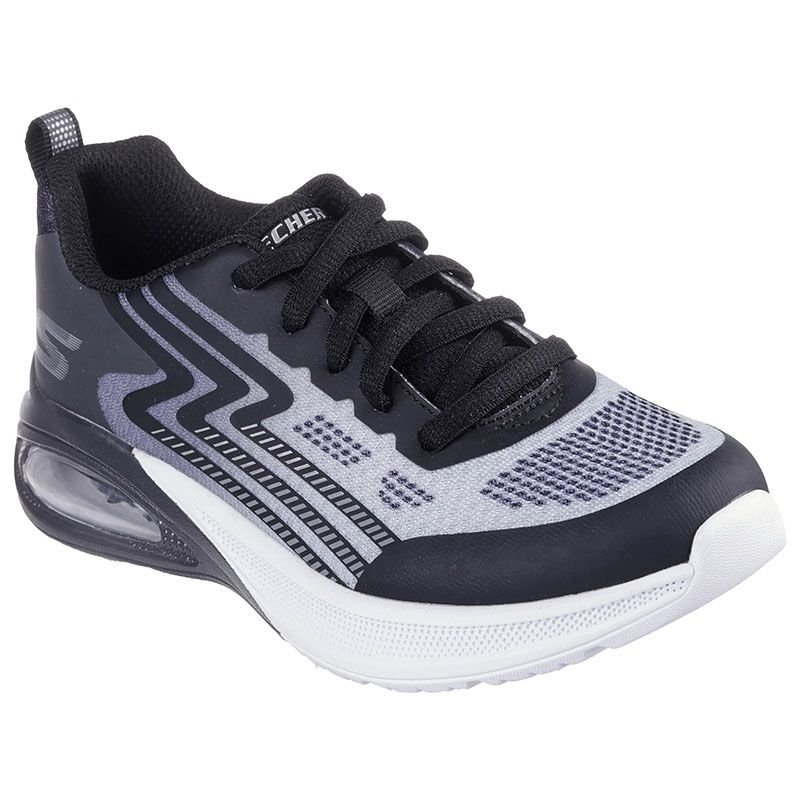 Kids' Skechers Microspec Max Advance - Vadieno Youth Trainers Black / Charcoal - From O'Neills