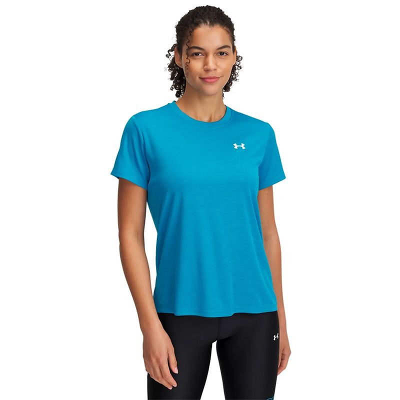 Blue Under Armour Women's UA Tech™ Textured T-Shirt from O'Neills