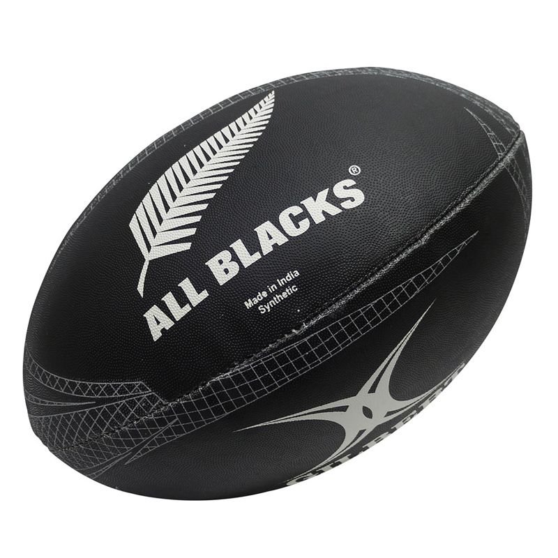 Black and White Gilbert All Blacks Rugby Supporters Ball from O'Neills