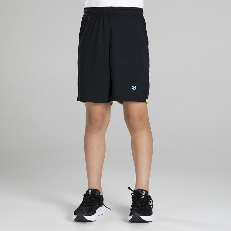 Black Green and Blue Kid’s Viper Soccer Shorts with elasticated waistband and O’Neills branding.