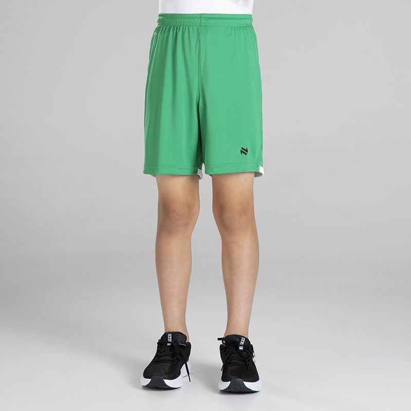 Green White and Black Kid’s Viper Soccer Shorts with elasticated waistband and O’Neills branding.