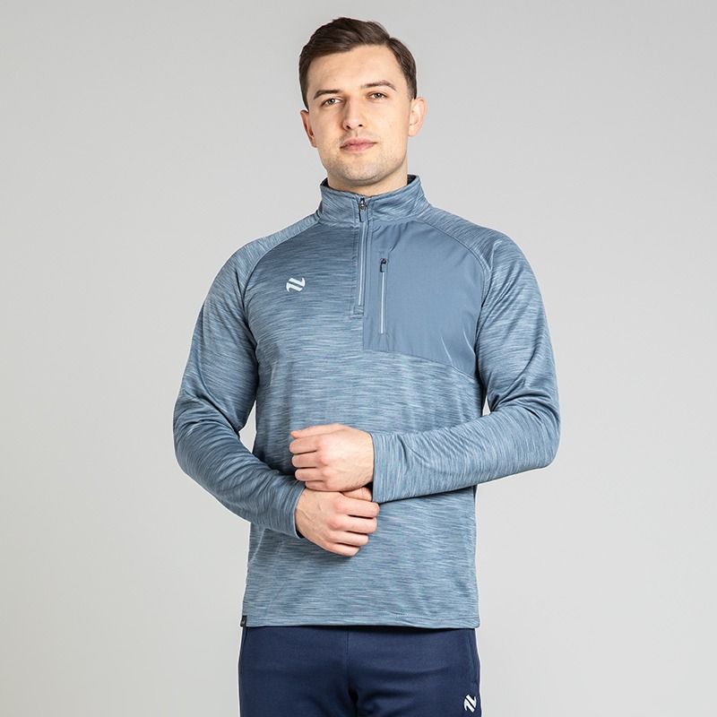 Grey Men’s Austin half zip fleece with zipped chest pocket by O’Neills.