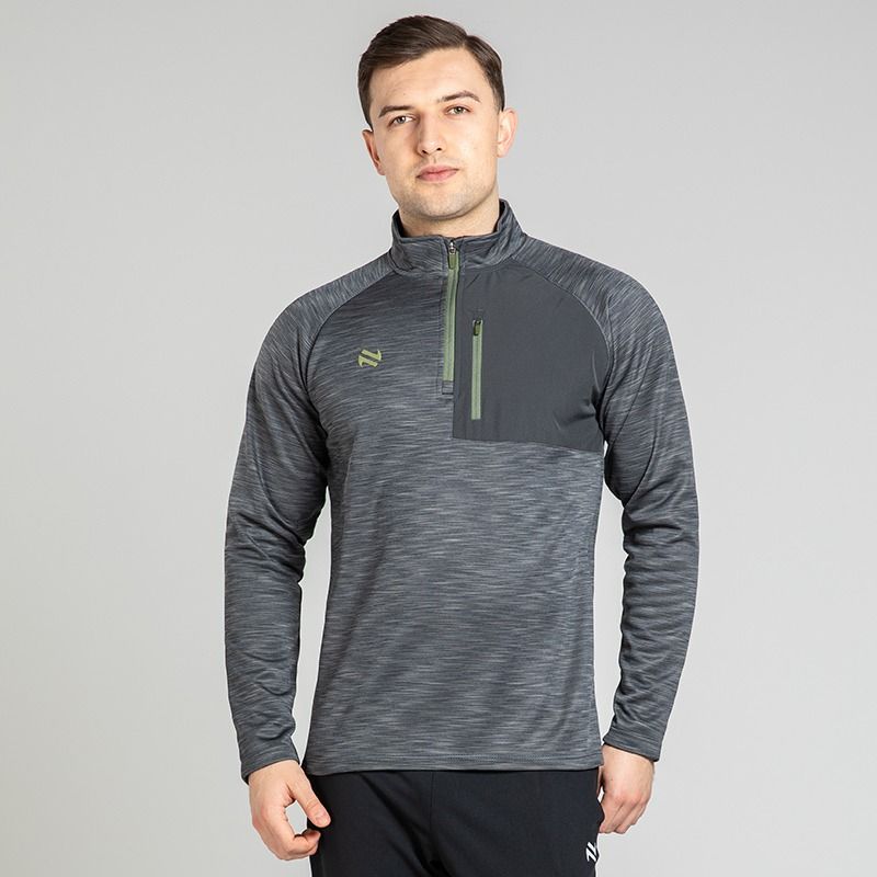 Grey Men’s Austin half zip fleece with zipped chest pocket by O’Neills.
