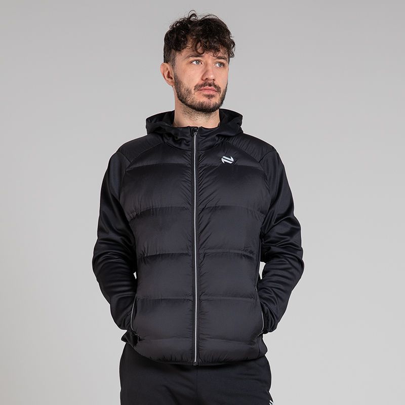 Black Men’s Dynamo Lightweight Padded Jacket by O’Neills. 
