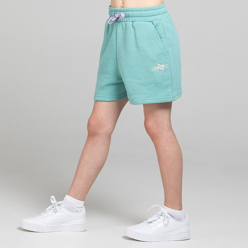 Green O’Neills Kids’ Sofia Fleece Shorts with side pockets