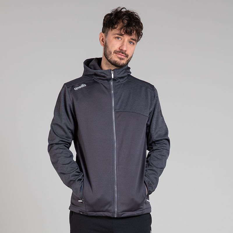 Grey Men's Logan Hooded Softshell Jacket by O'Neills.