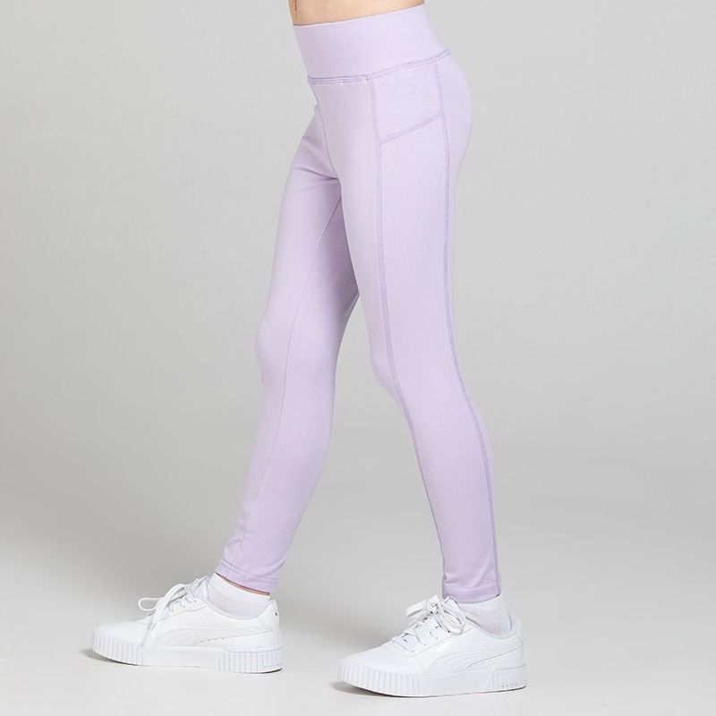 Purple O’Neills Kids’ Sofia Cotton Leggings with a comfortable stretch fit