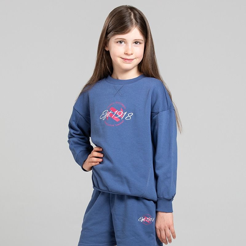 Navy O’Neills Kids’ Sofia Crew Neck Sweatshirt with a relaxed fit