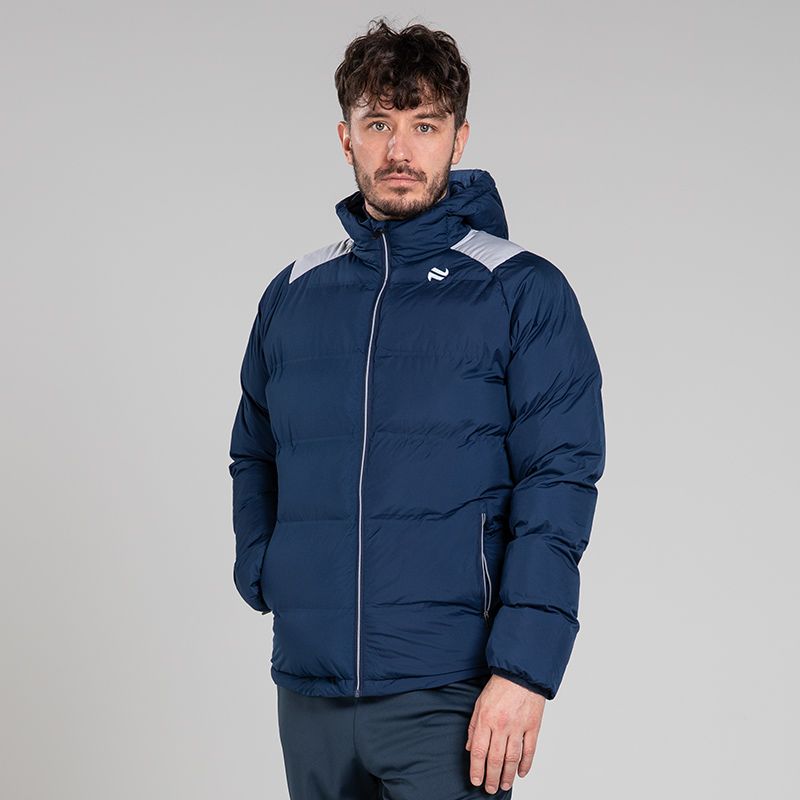 Navy Men's Dynamo Hooded Padded Jacket by O’Neills.