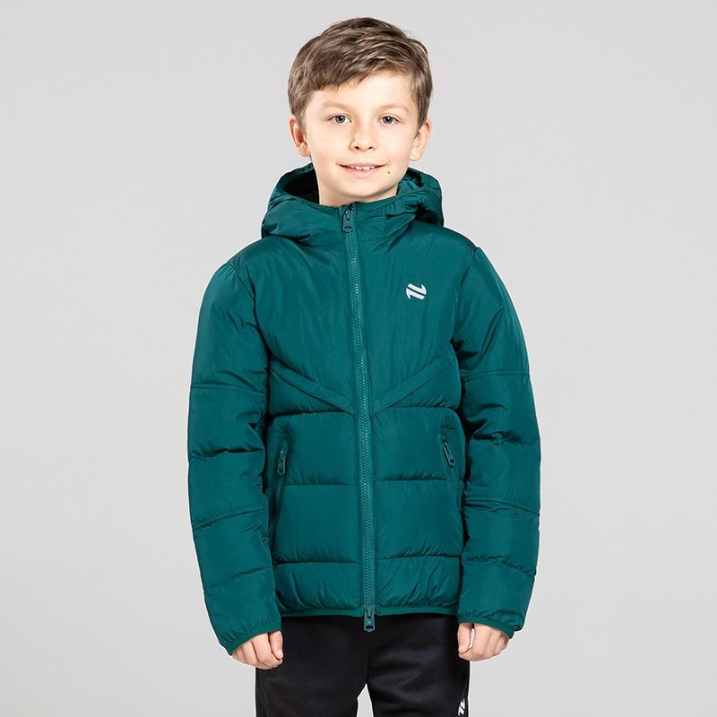 O’Neills Kids’ Olympus Hooded Padded Jacket in Green– A lightweight padded winter jacket