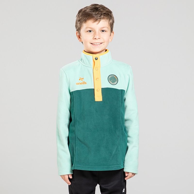 Kids Kai Éire Snap Button Fleece Green from O’Neills 