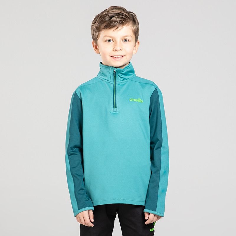 Kids' Rian Brushed Half Zip Top Green from O’Neills