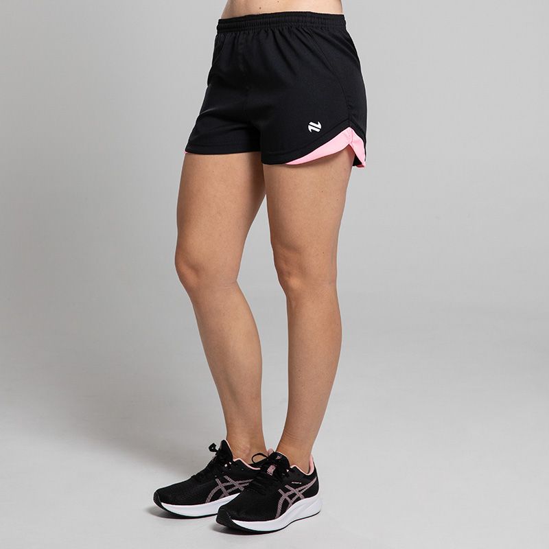 Black Women’s Sports Shorts with elasticated waistband by O’Neills.
