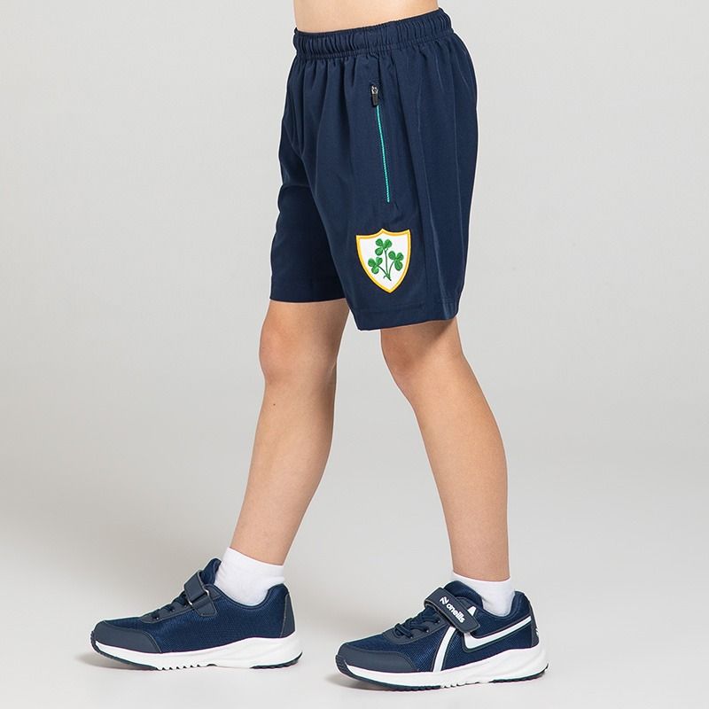 Marine O’Neills Kids’ Keel Shorts with Woven Shamrock Crest