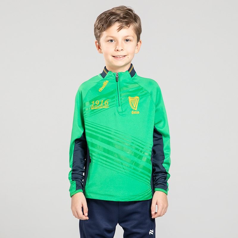 Kids' 1916 Discovery Half Zip Top Green from O’Neills