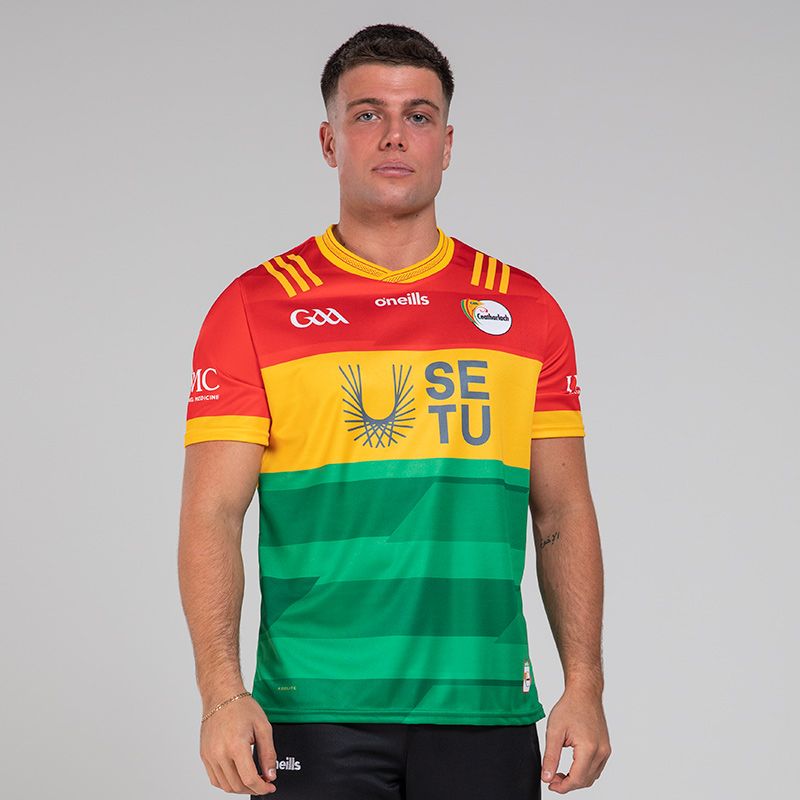 Red Carlow GAA Home Jersey 2024 by O’Neills.