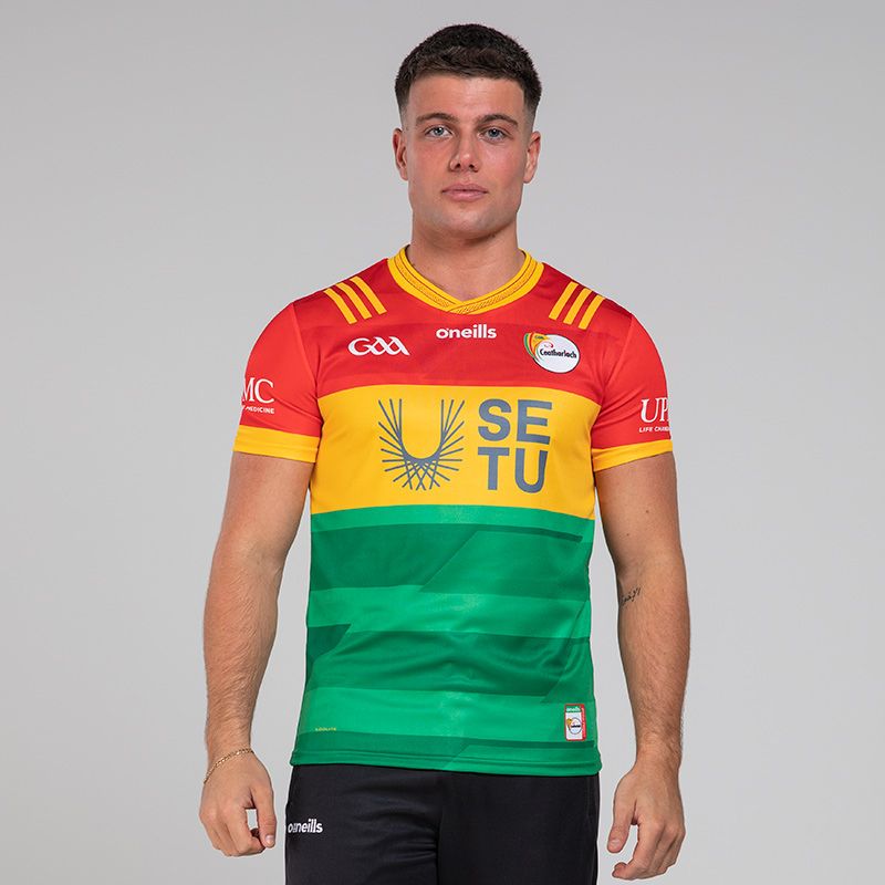 Red Carlow GAA Player Fit Home Jersey by O’Neills.