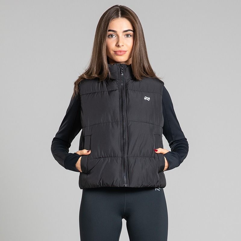 Black Women's Athena Padded Gilet by O’Neills.