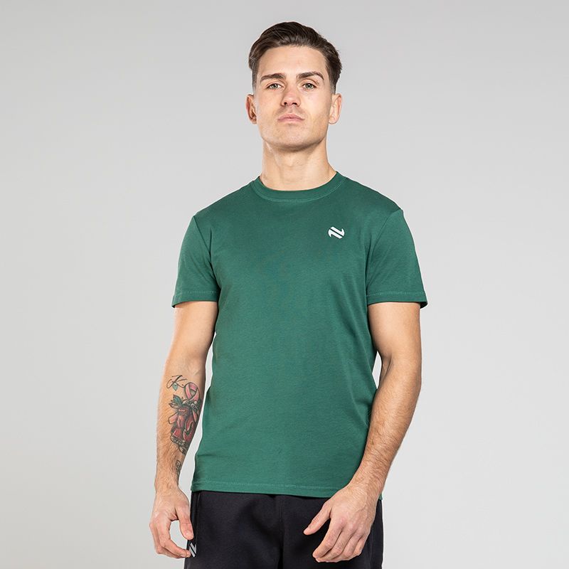 Green Men’s Pima Cotton T-Shirt with O’Neills logo on the chest.