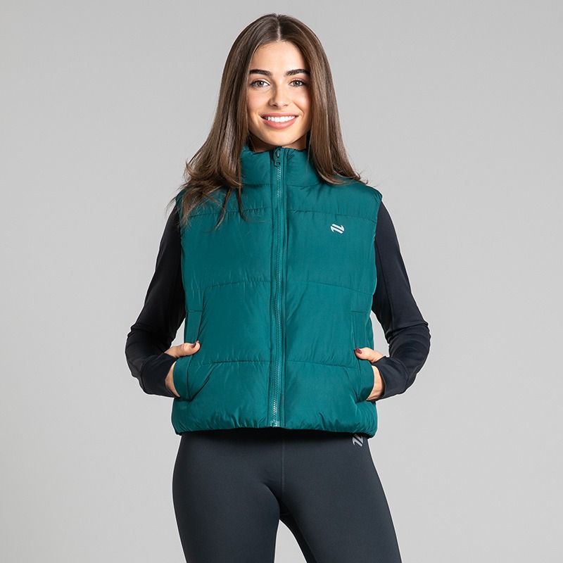 Green Women's Athena Padded Gilet by O’Neills.