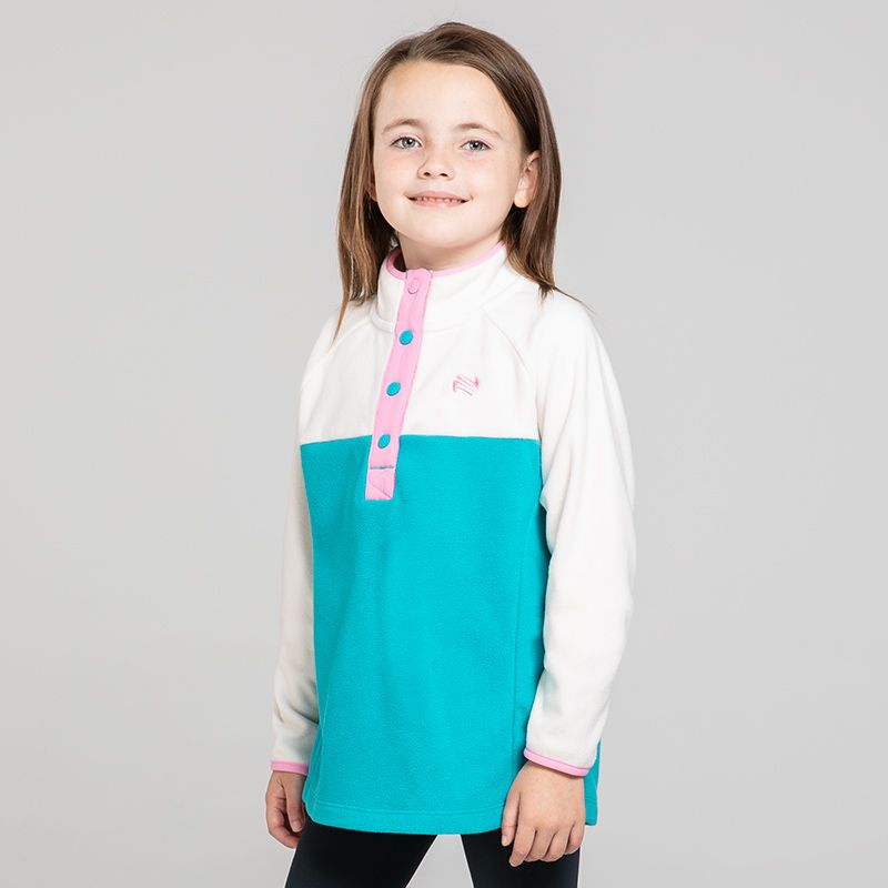 Kids’ Kayla Snap Fleece Top Blue from O’Neills
