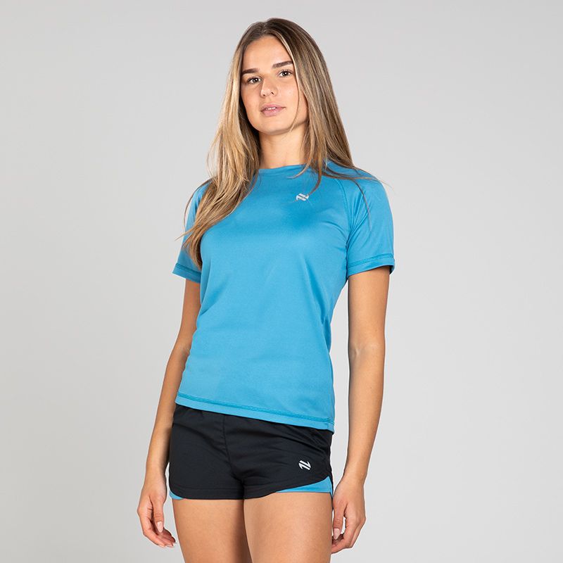 Teal Women's Sports T-Shirt with crew neck and short sleeves by O’Neills.