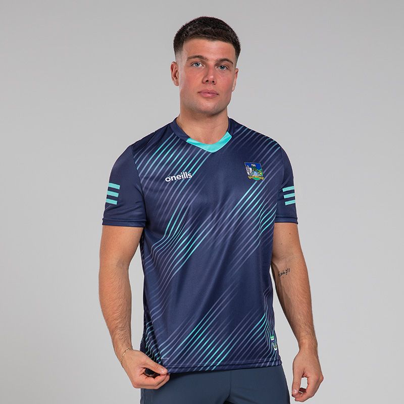 Navy Limerick GAA Short Sleeve Training Top by O’Neills.