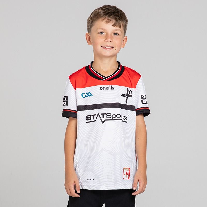 O’Neills White Louth GAA Kids' Alternative Jersey 2025 by O’Neills.