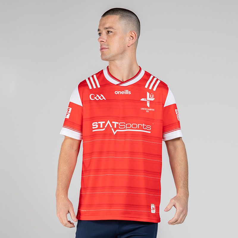 Red Louth GAA Men's Leinster Senior Football Champions Jersey 2025 by O'Neills 