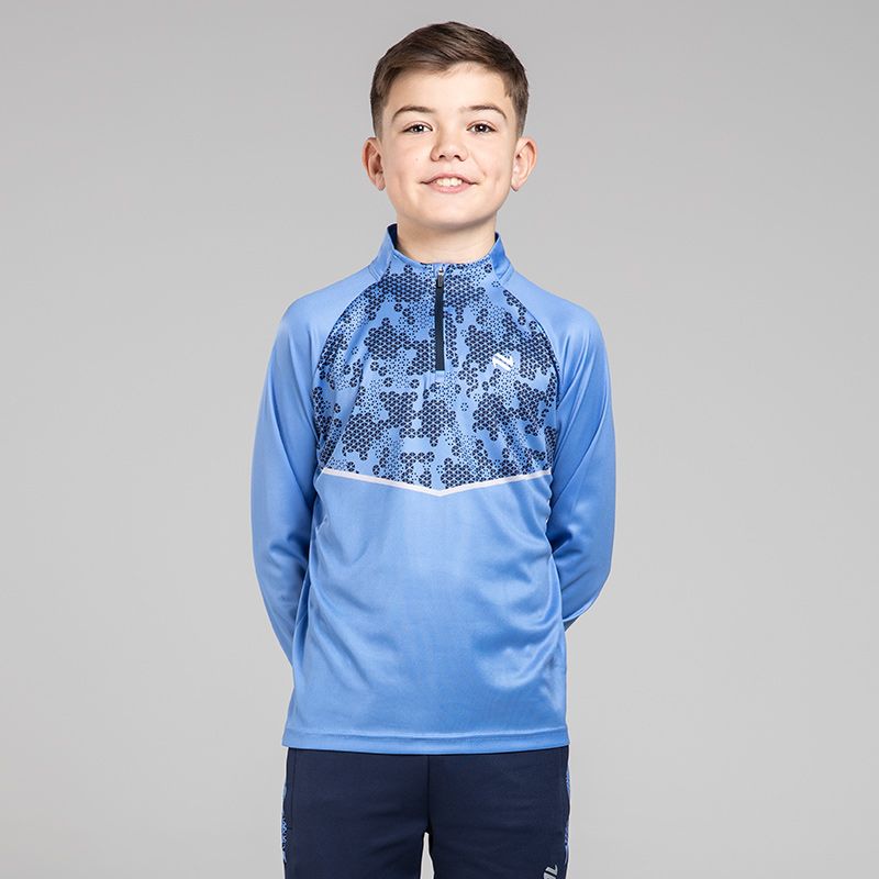 Kids' Jaden Half Zip Midlayer Blue from O’Neills.