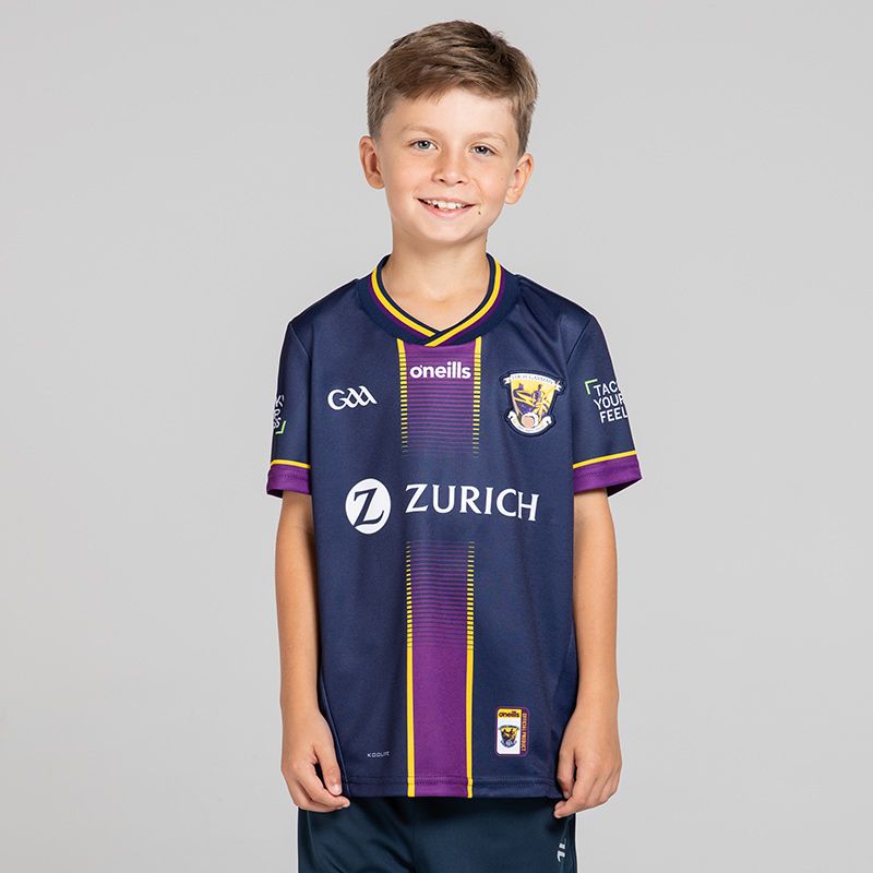 O’Neills Navy Wexford GAA Kids' Alternative Jersey 2025 by O’Neills.