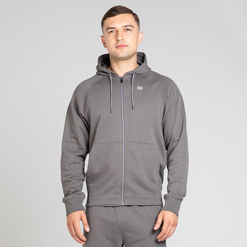 Men's Momentum Fleece Full Zip Hoodie Dark Grey from O’Neills Sportswear
