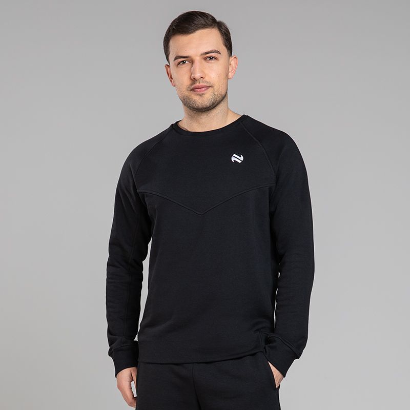 Black Men’s Inferno Fleece Crew Neck Sweatshirt by O’Neills.