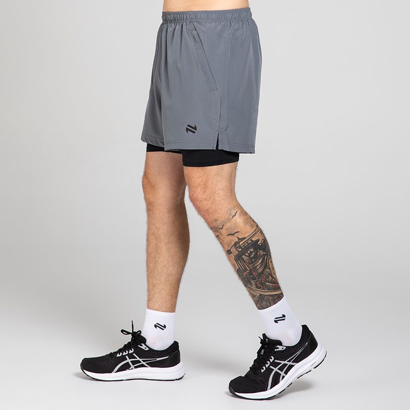 Grey Men’s Nitro 2in 1 shorts with built-in base layer from O’Neills .