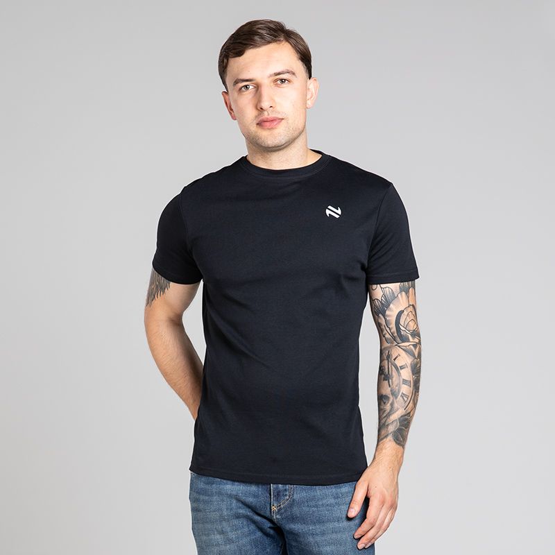 Black Men’s Venture Pima Cotton T-Shirt by O’Neills.