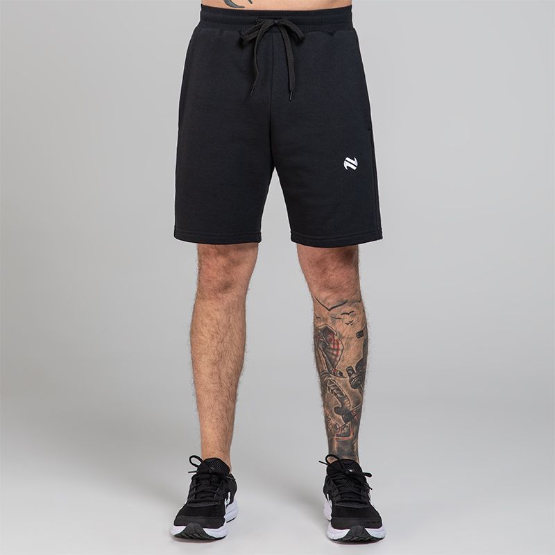 Black Men’s Inferno Fleece Shorts with two pockets by O’Neills.