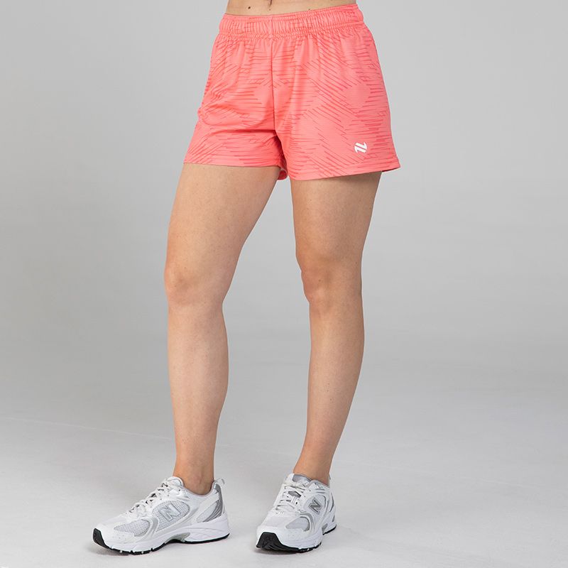 Peach / White Women's Paris shorts with Modern design by O'Neills.