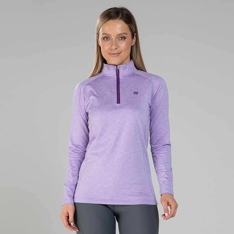 Purple Women’s Kendra Brushed Half Zip Top by O’Neills.