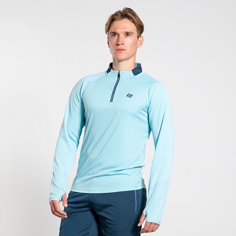 Blue/Navy Men's Adapt  Mid-layer Half Zip, with O'Neills logo.