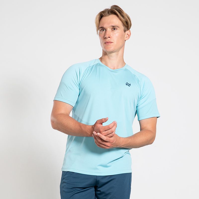 Blue/Navy Men's Adapt Training T-Shirt, with O'Neills logo.