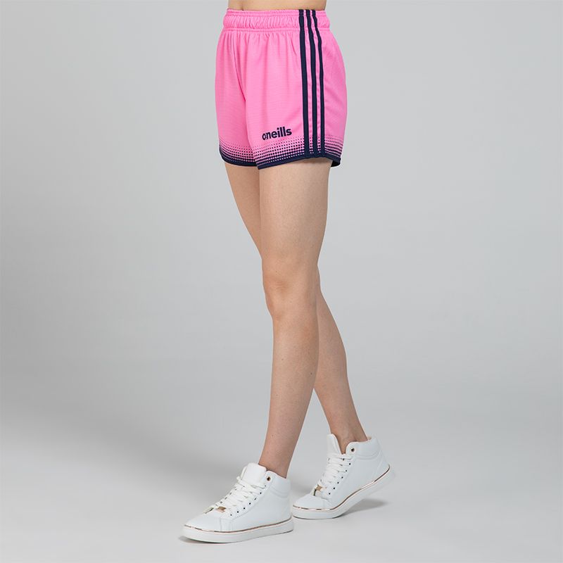 Pink and Marine Nelson GAA shorts by O'Neills