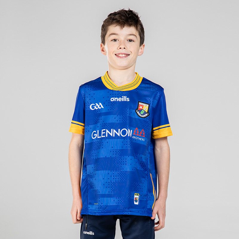 Royal Longford GAA Home Jersey 2024 with ribbed crewneck by O’Neills.