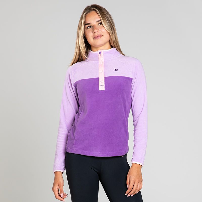 Women's Kayla Snap Fleece Top Purple from O’Neills