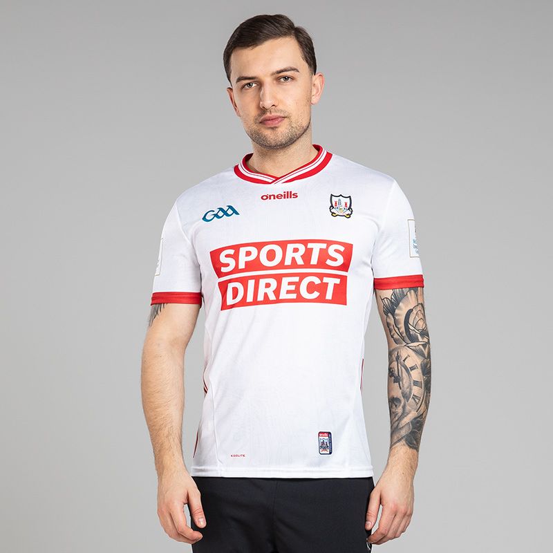 O’Neills White Cork GAA Player Fit Alternative Jersey 2025 by O’Neills.