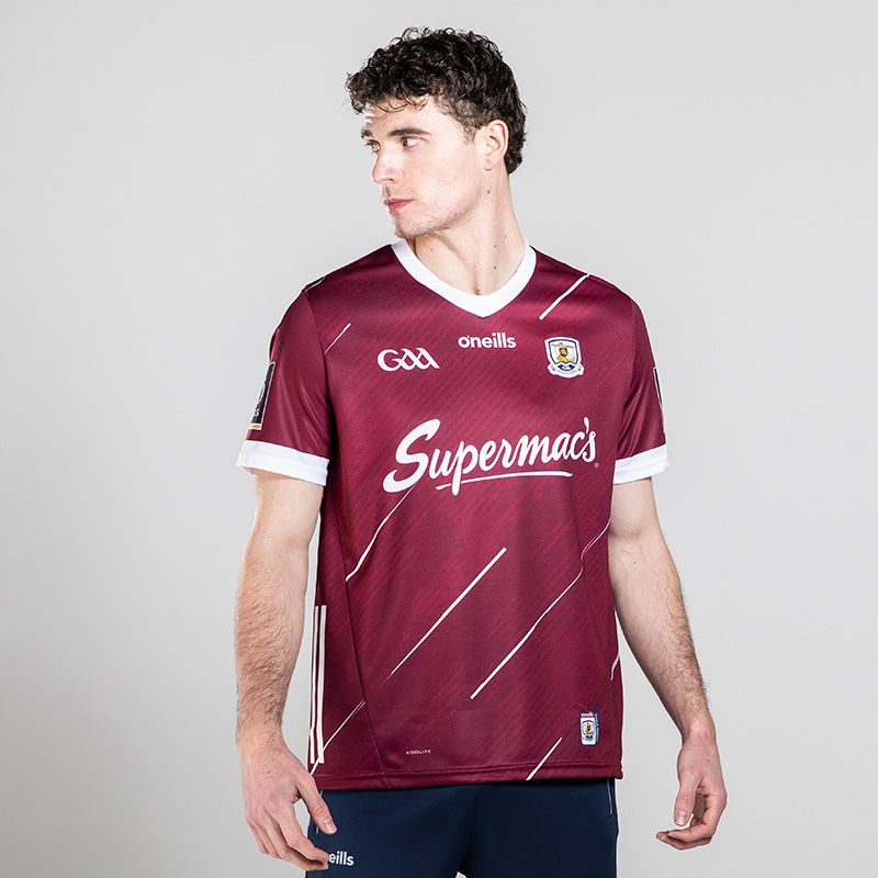 Maroon Men's Galway GAA Home Jersey 2023 from O'Neills.