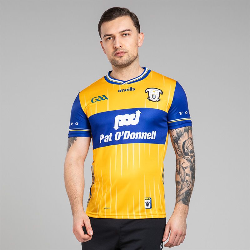 Amber Clare GAA Player Fit Home Jersey 2025 by O’Neills.