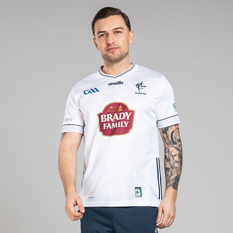 O’Neills White Kildare GAA Home Jersey 2025 by O’Neills.