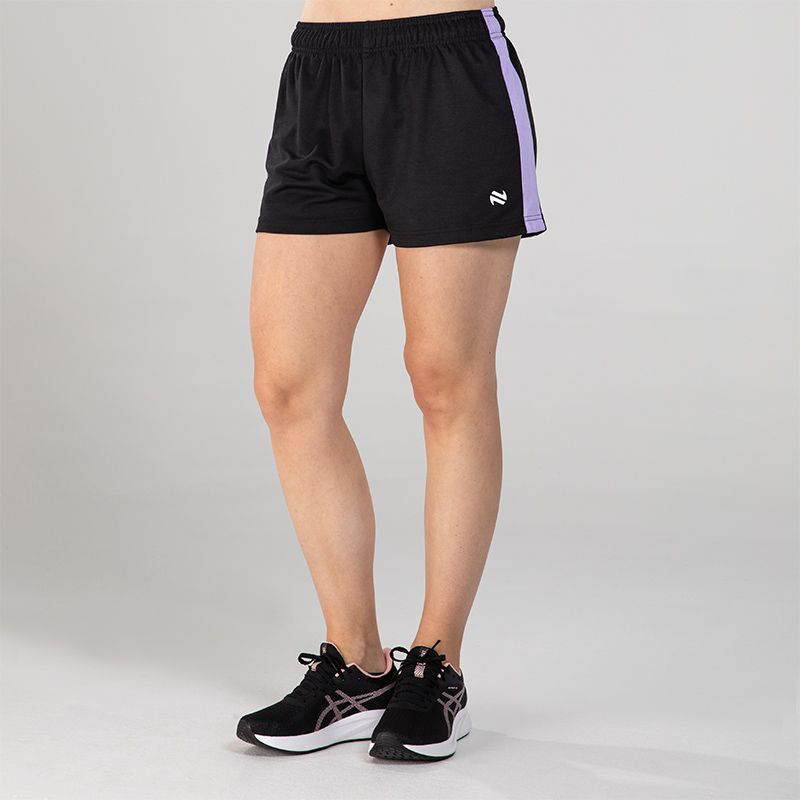 Black Women’s Sports Shorts with elasticated waistband by O’Neills.