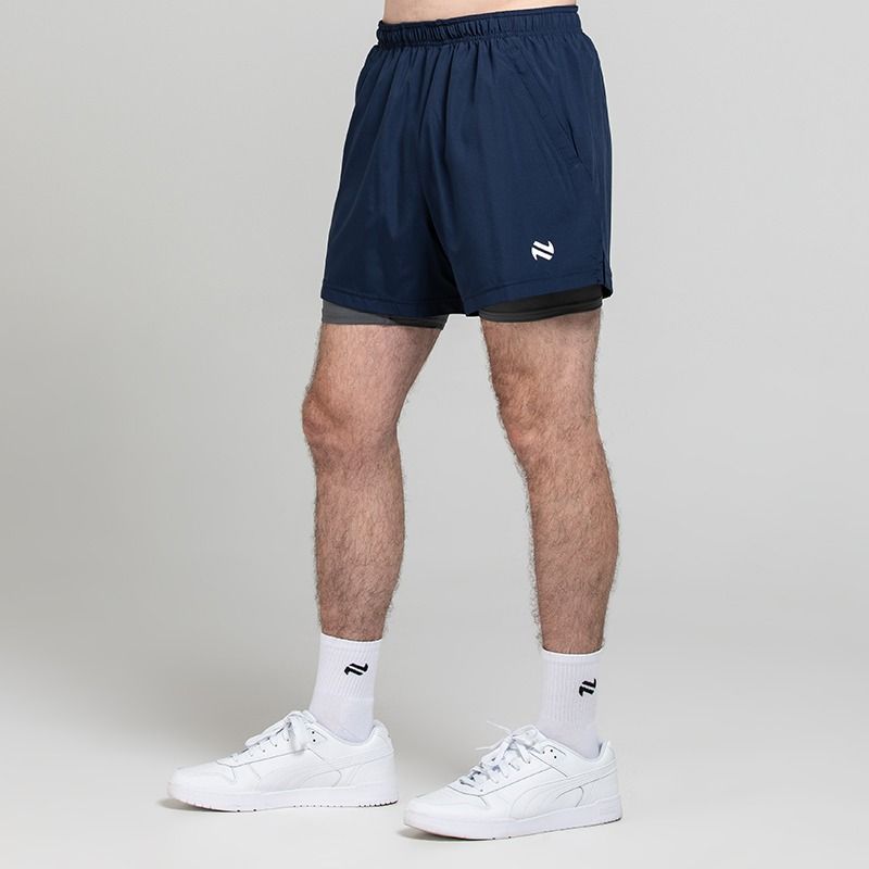 Navy Men’s Nitro 2in 1 shorts with built-in base layer from O’Neills 