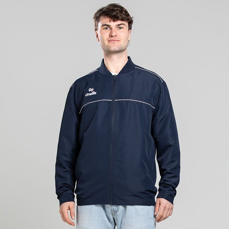 O’Neills Men's Rise Ribbed Collar Full Zip Jacket Navy – Full Zip Jacket from O’Neills